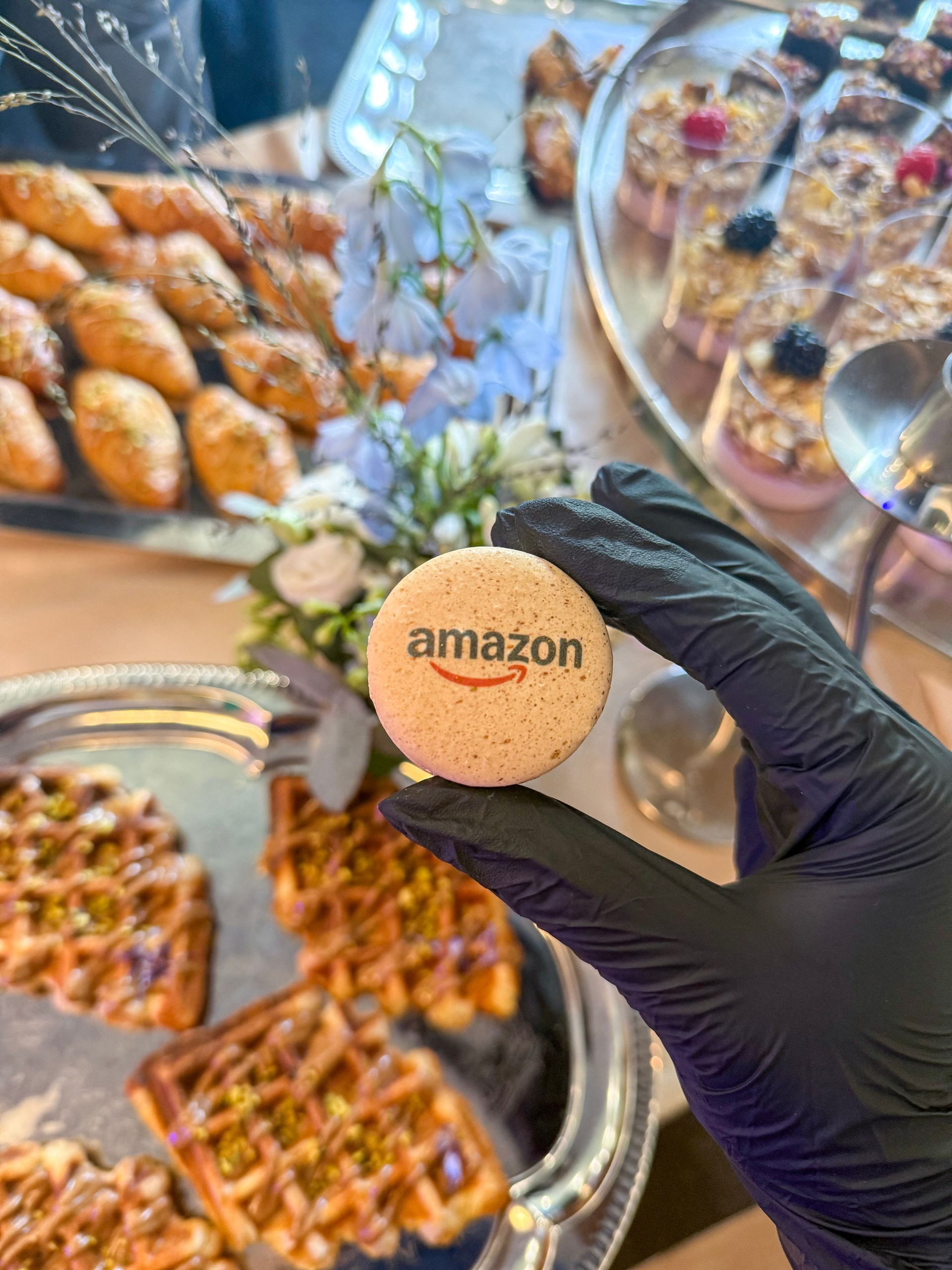 Macarons personnalisés pour Amazon
